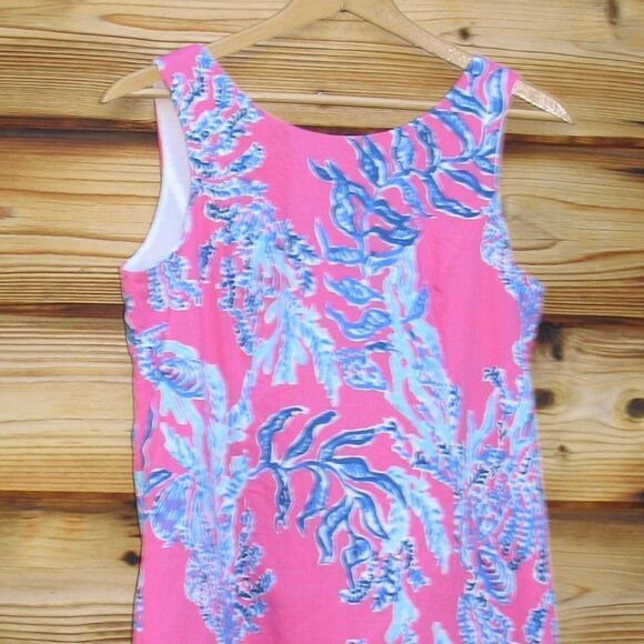 Lilly Pulitzer Cathy Samba Coral Shift Dress 4 - Picture 8 of 10